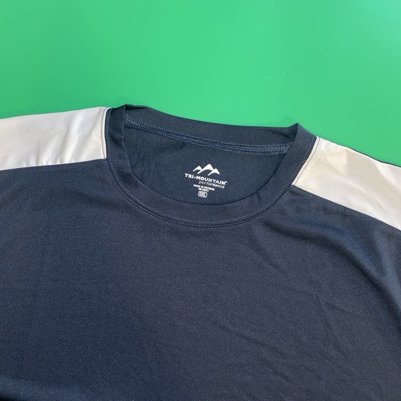 Tri-Mountain‎ NWT Men's XXXL Black & White Short Sleeve Performance T-Shirt - Picture 1 of 7